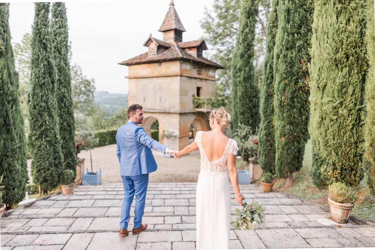 Photographe de mariage au Château de Cas dans le Tarn-et-Garonne - photo des mariés