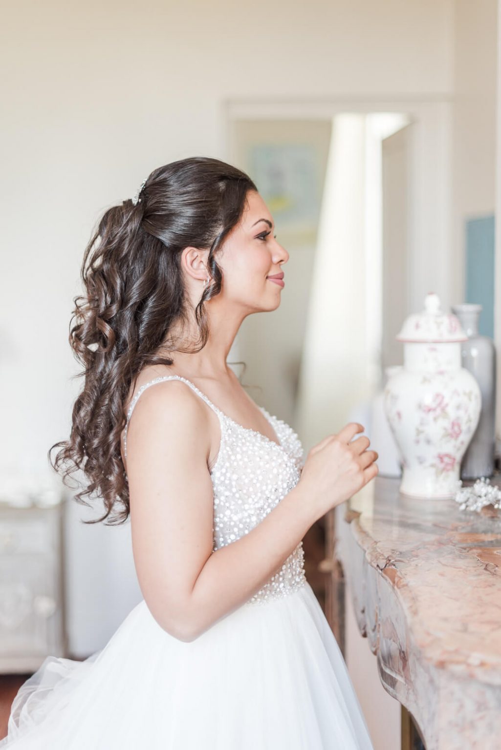 Photographe de mariage au Domaine de Rochemontès - les préparatifs de la mariée à la maison Gentil'Home à Fenouillet