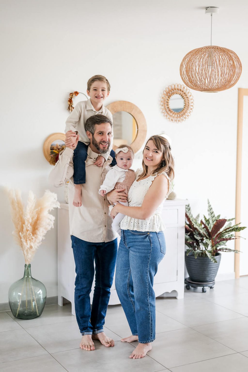 Séance photo de famille à domicile à Toulouse