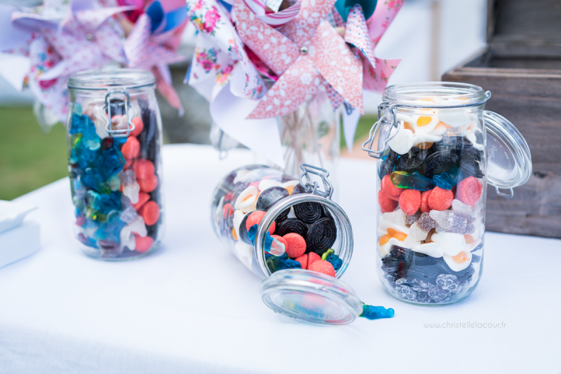 Mariage au château des Varennes près de Toulouse, le candy bar