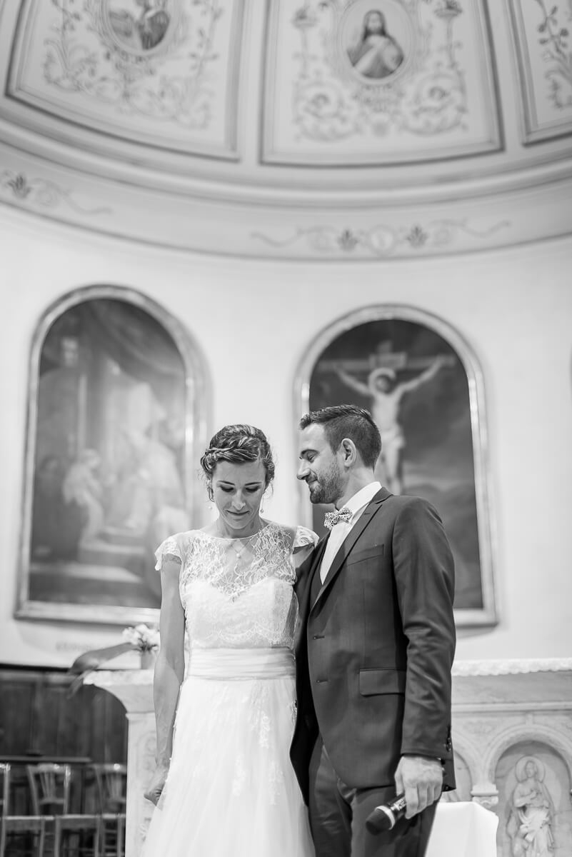 Cérémonie religieuse à l'église de Briatexte, mariage dans le Tarn, Christelle Lacour Photographe