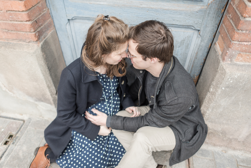 Shooting photo femme enceinte en hypercentre de Toulouse